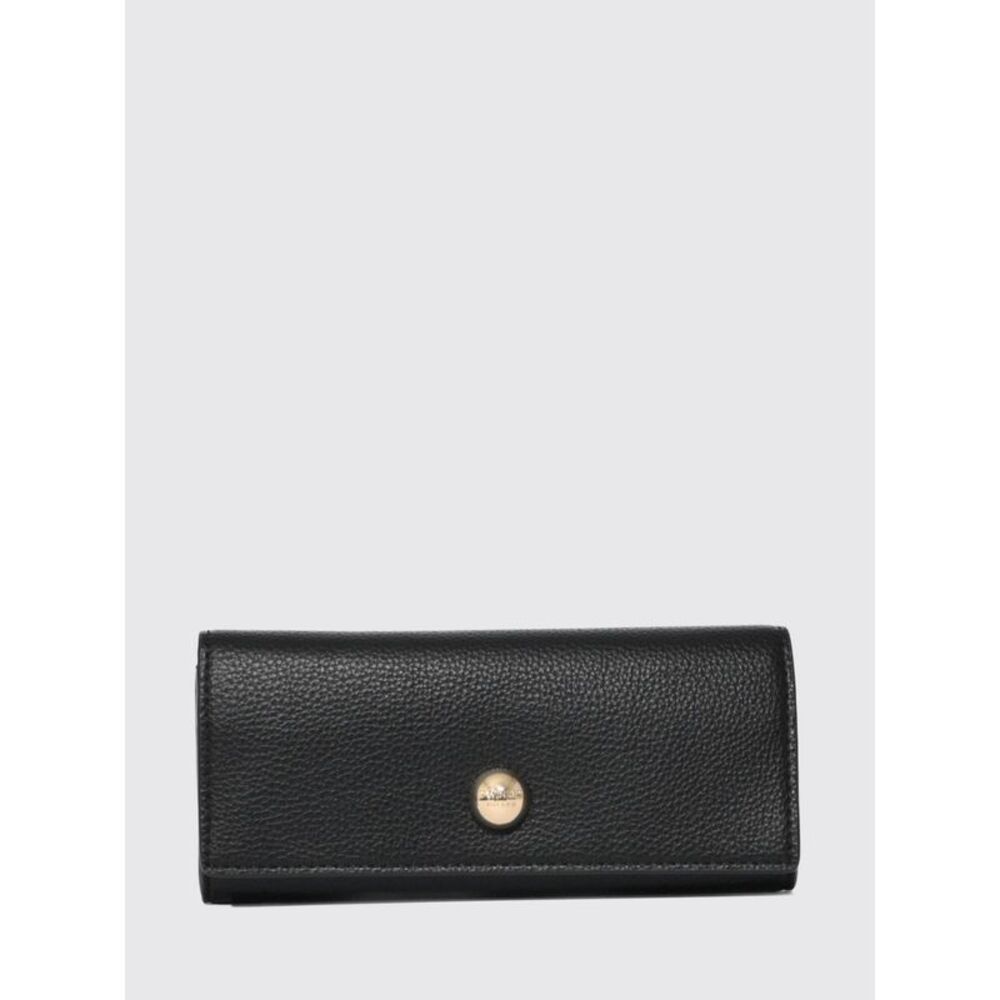 Twinset Polyurethane Continental Wallet With Flap Closure And Engraved Logo